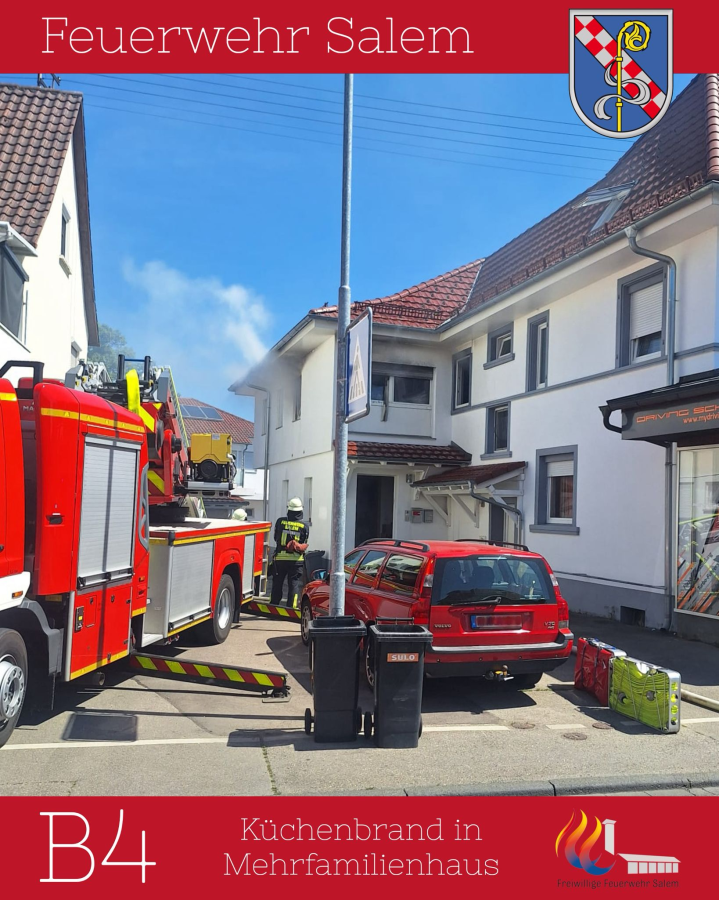 Wohnungsbrand in der Bahnhofstraße